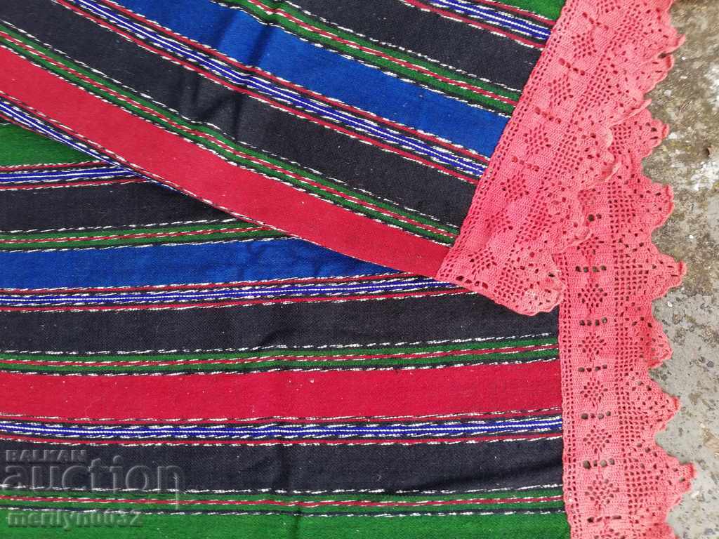 Wool woven bedspread cover lace UNUSED - 6 Wool woven bedspread cover lace UNUSED - 6