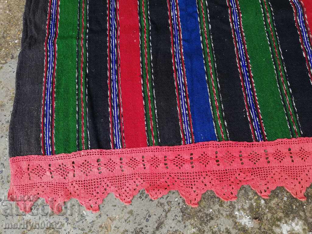 Wool woven bedspread cover lace UNUSED - 7 Wool woven bedspread cover lace UNUSED - 7