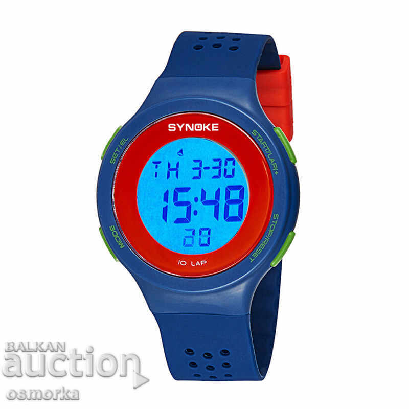 Auction  A new ladies sports watch very features blue red cabbage