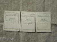 Cărți de cooperare TCKZ - s. Lisec pentru 1955-6-7