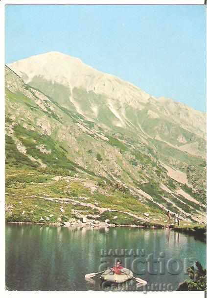 Картичка  България  Пирин Езерото "Окото" и връх Вихрен 3*