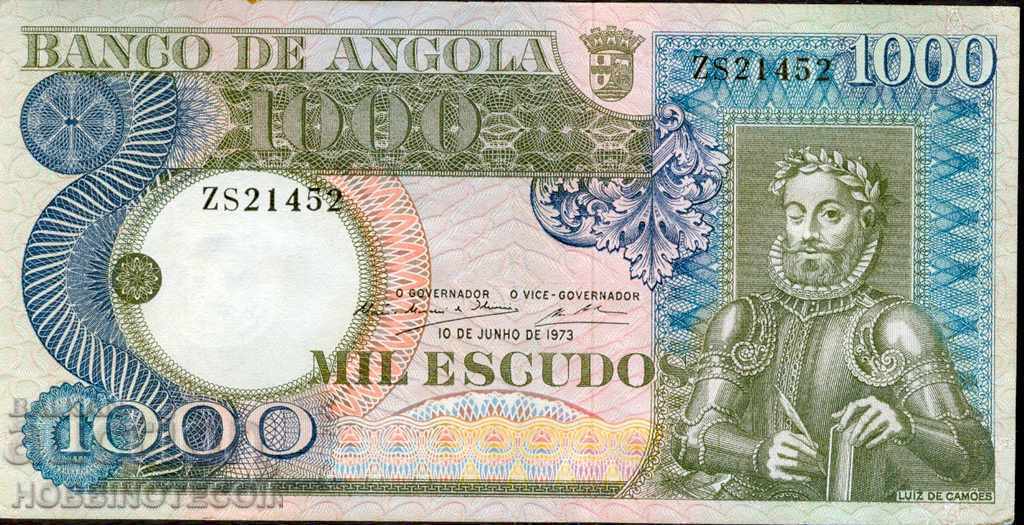 АНГОЛА ANGOLA  1000 Ескудо емисия issue 1973