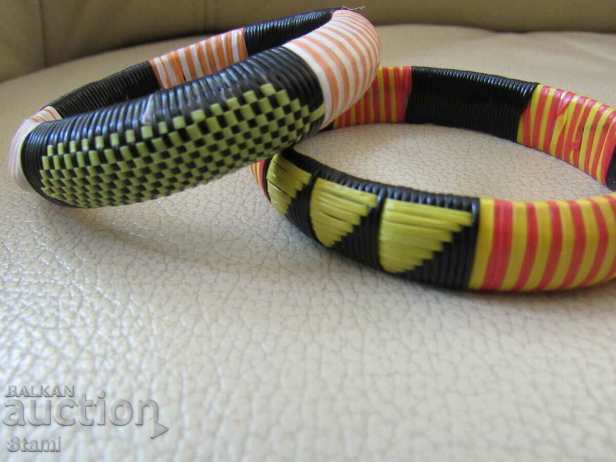 Set of three African bracelets - 5