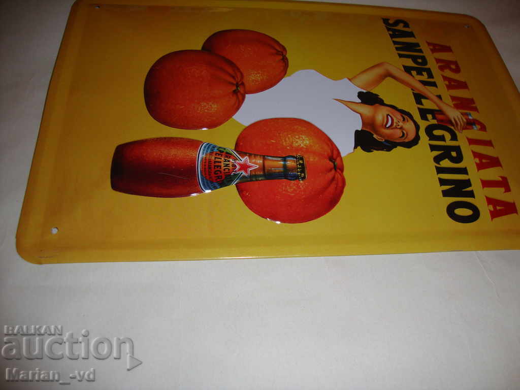 Auction  Metal plate