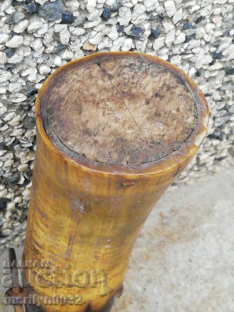 Ancient horned horn powder magazine for a rifle, Pishtov - 6 Ancient horned horn powder magazine for a rifle, Pishtov - 6