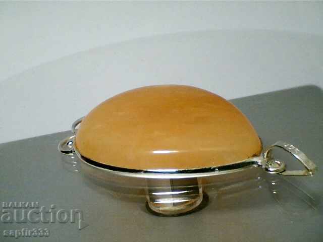 Unique silver medallion with orange Adventurer - 6 Unique silver medallion with orange Adventurer - 6