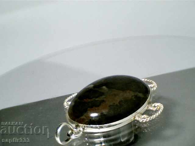 Unique silver medallion with Agate - 7 Unique silver medallion with Agate - 7