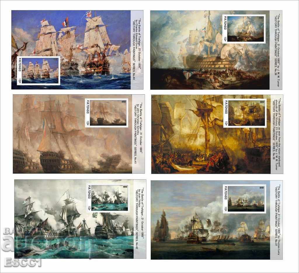 Καθαρό μπλοκ ζωγραφική Η μάχη του Τραφάλγκαρ 2018 από το Τόνγκο με τιμή 48.00 BGN | € 24.54