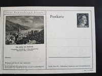 Germania Carte poștală Castelul din Bacharach 1942