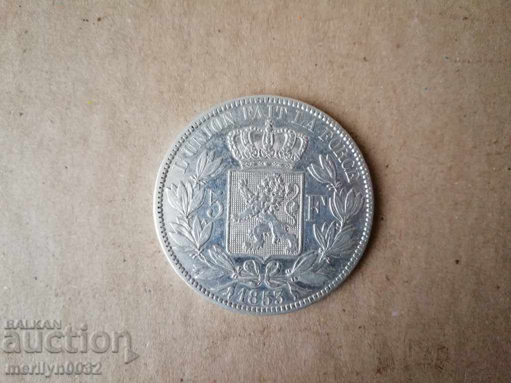 Silver 5 Francs Silver Coin Silver 5 Francs Silver Coin