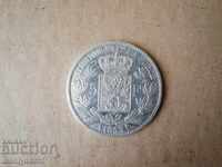 Silver 5 francs of silver, coin