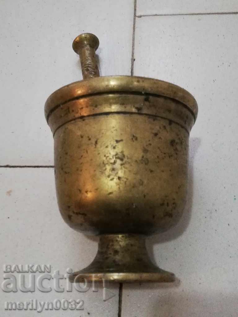 Παλαιό χάλκινο κονίαμα, σφυρί με σφυρί - 5 Παλαιό χάλκινο κονίαμα, σφυρί με σφυρί - 5