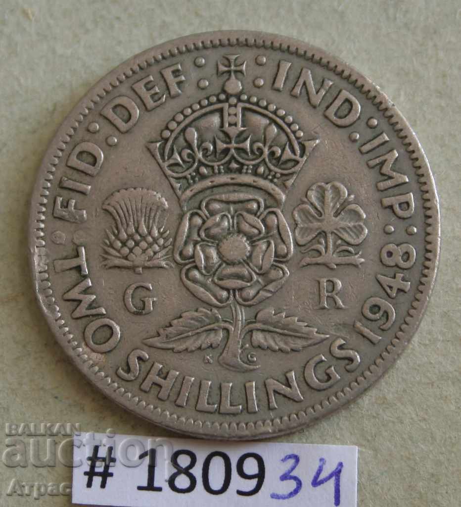 2 shilling 1948 Marea Britanie