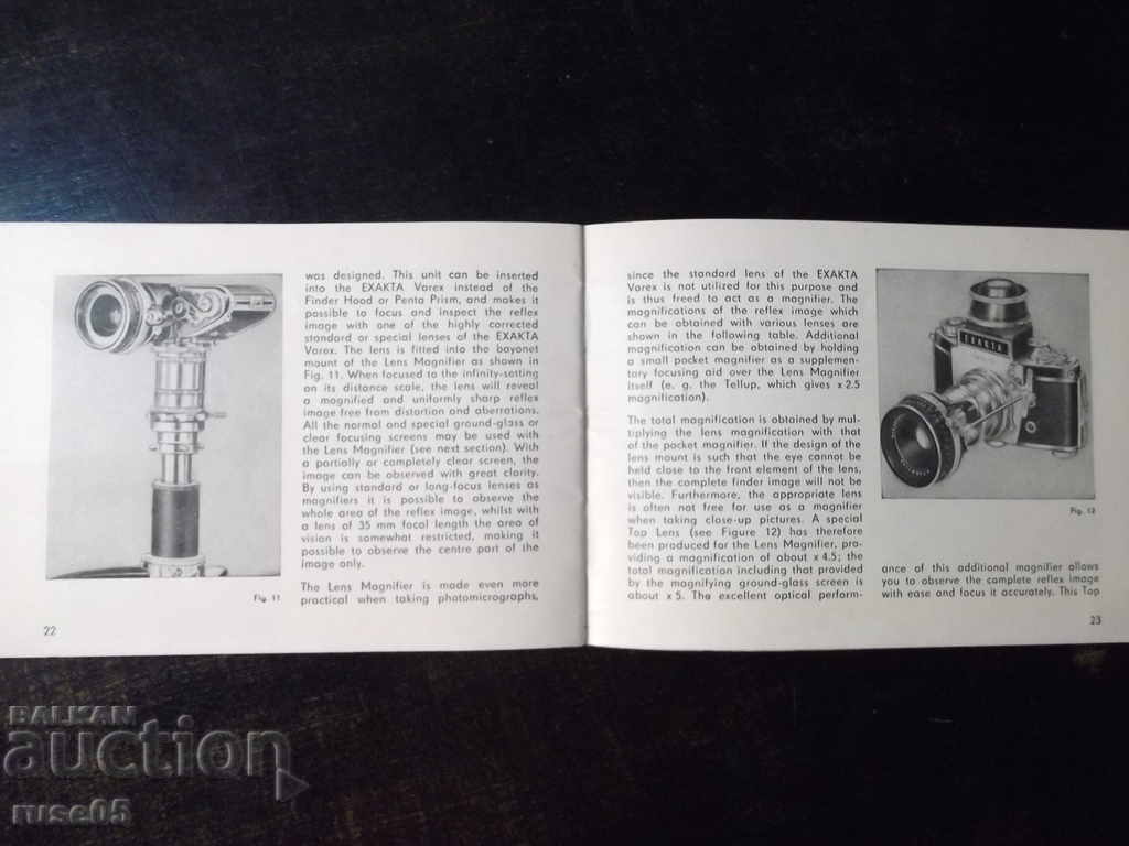 "EXAKTA and EXA accessories" - 28 pages - 6 "EXAKTA and EXA accessories" - 28 pages - 6