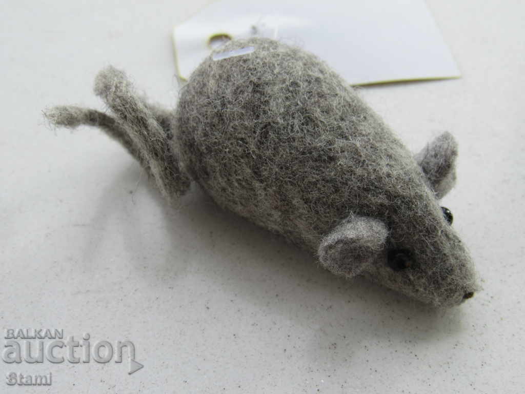 Mouse - Ecologically clean toy from felt, handmade, new with price 9.90 BGN | € 5.06 Mouse - Ecologically clean toy from felt, handmade, new with price 9.90 BGN | € 5.06
