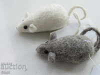 Set of two mice - ecologically clean toy, new