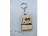 Authentic wooden key chain from Mongolia-series-22/1