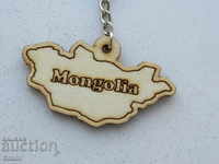 Authentic wooden keychain from Mongolia-series-22/2