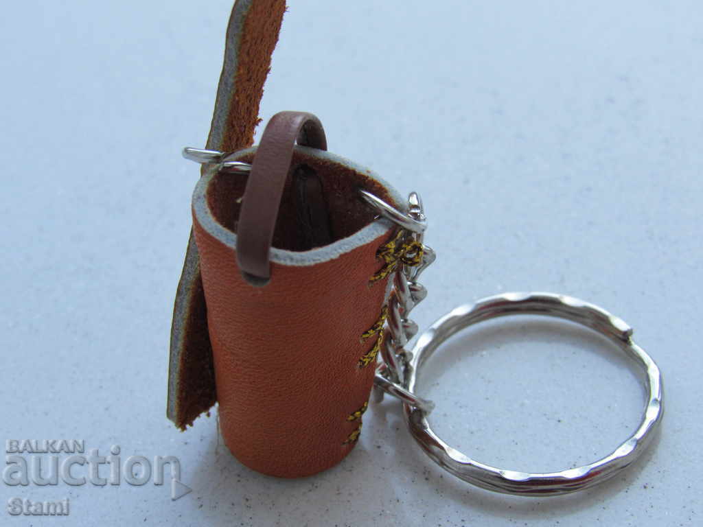 Genuine leather key chain from Mongolia-horse ammo with price 6.50 BGN | € 3.32 Genuine leather key chain from Mongolia-horse ammo with price 6.50 BGN | € 3.32
