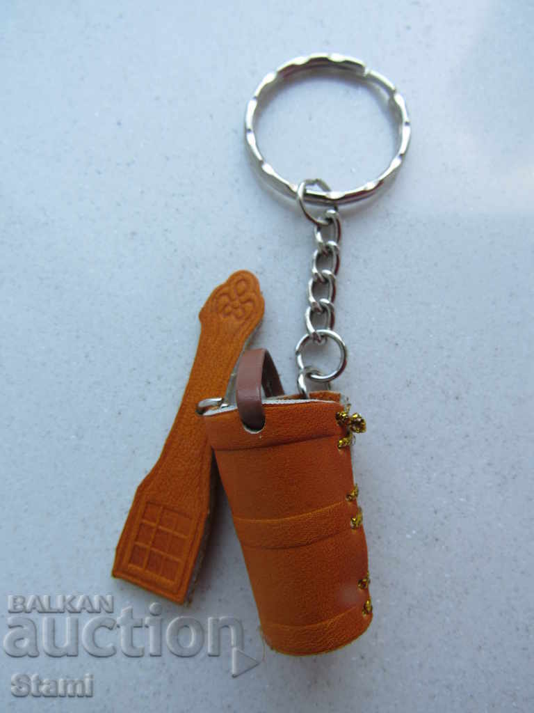 Genuine leather key chain from Mongolia-horse ammo - 5 Genuine leather key chain from Mongolia-horse ammo - 5