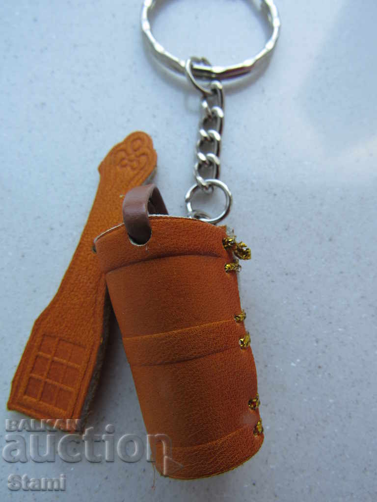 Genuine leather key chain from Mongolia-horse ammo - 6 Genuine leather key chain from Mongolia-horse ammo - 6