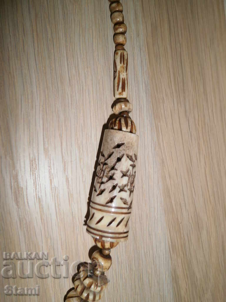 Grunge necklace of camel bone - 6