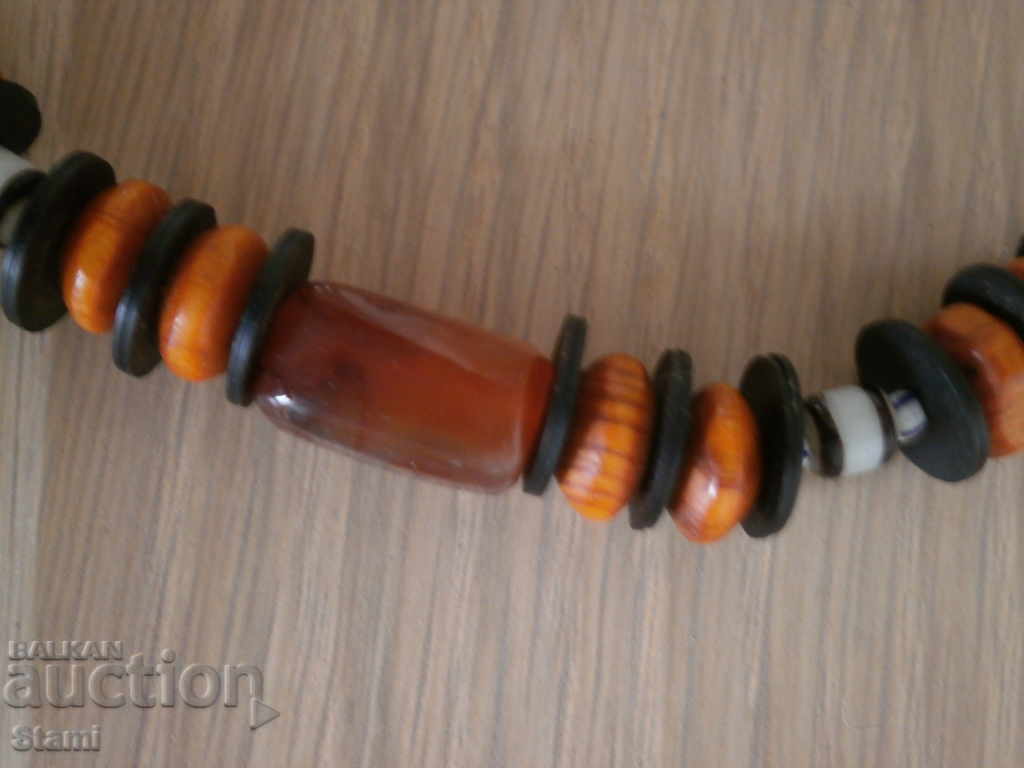 Necklace with African motifs in grunge style-7 - 7 Necklace with African motifs in grunge style-7 - 7