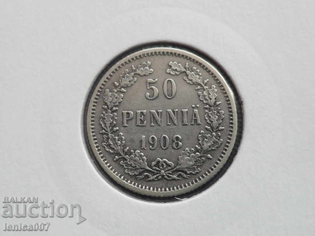 Auction  Russia (Finland) 1908 - 50 pennies