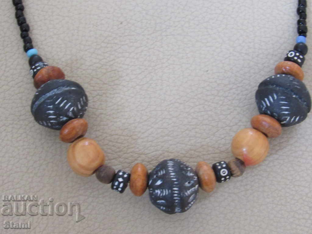 Necklace with African motifs in grunge style-9 with price 13.00 BGN | € 6.65 Necklace with African motifs in grunge style-9 with price 13.00 BGN | € 6.65