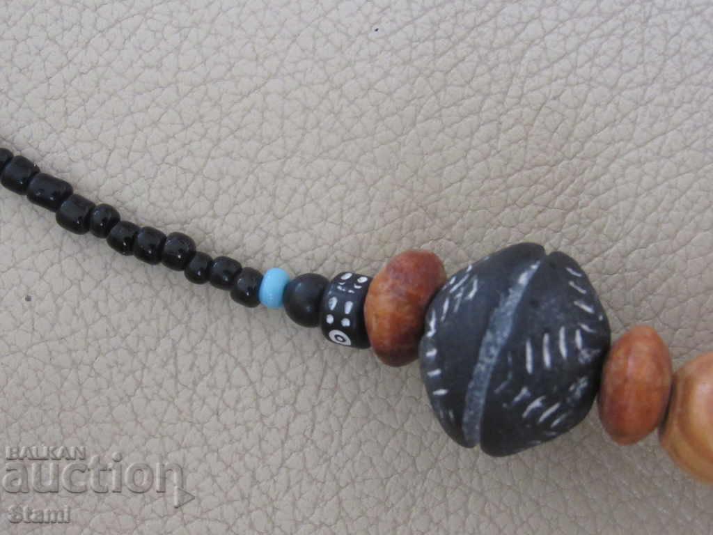 Necklace with African motifs in grunge style-9 - 6 Necklace with African motifs in grunge style-9 - 6