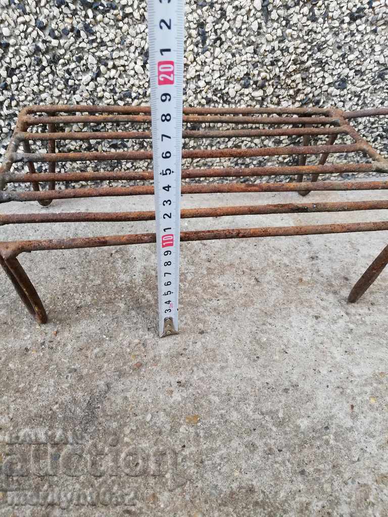 An old hand-forged grill, a steak, wrought iron - 5 An old hand-forged grill, a steak, wrought iron - 5