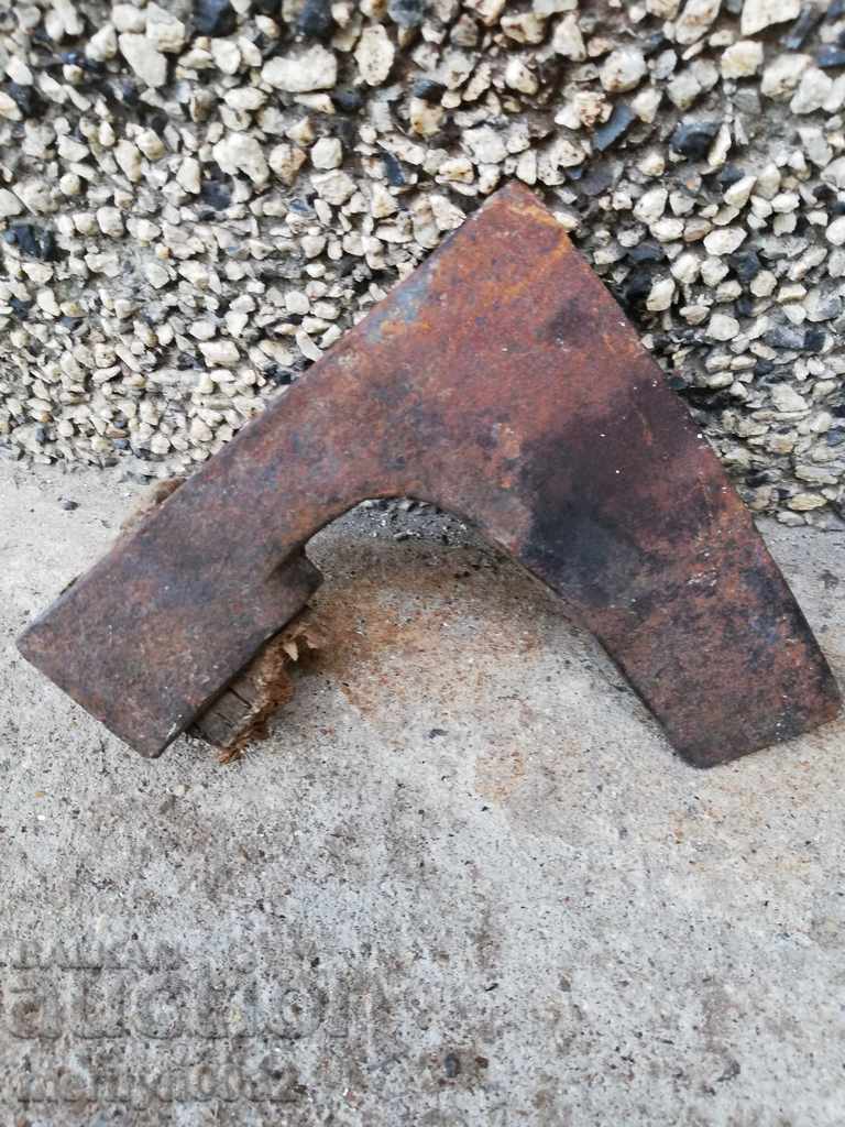Old ax with seal marking tool wrought iron with price 65.00 BGN | € 33.23