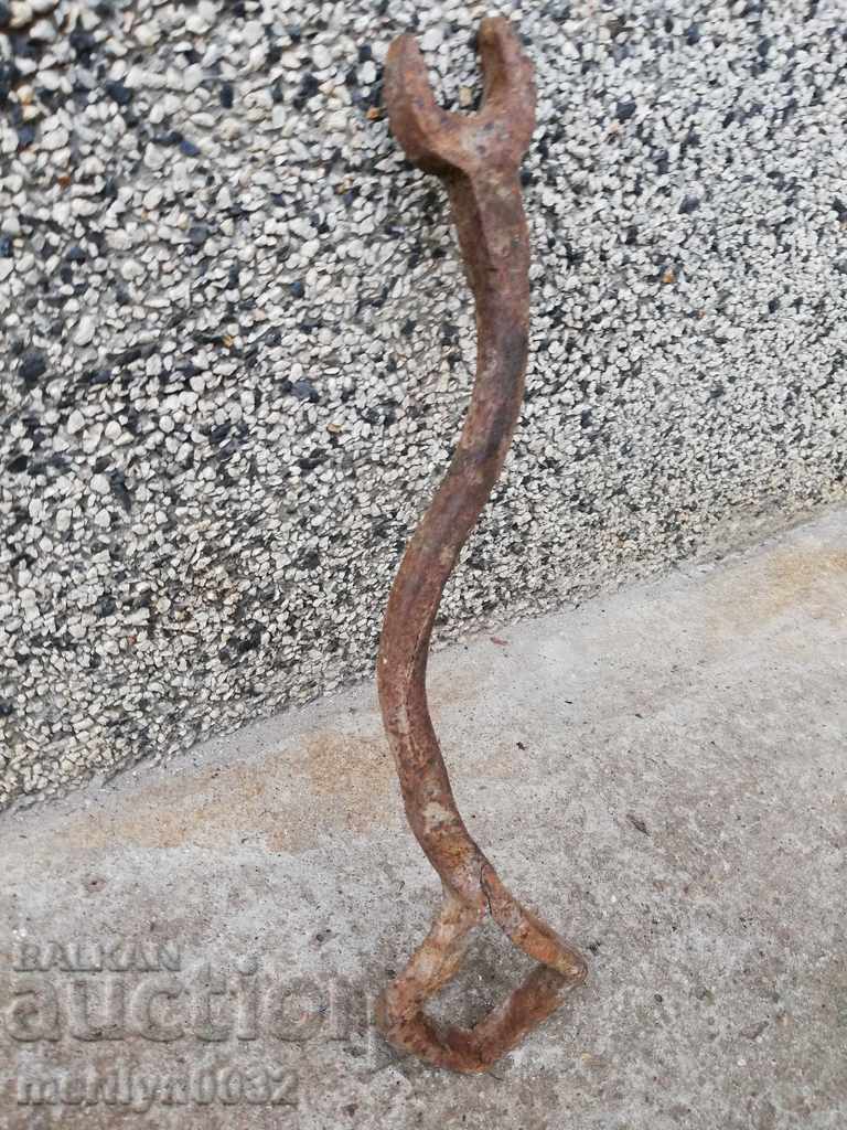 Old forged key wagon forged iron tool - 5 Old forged key wagon forged iron tool - 5