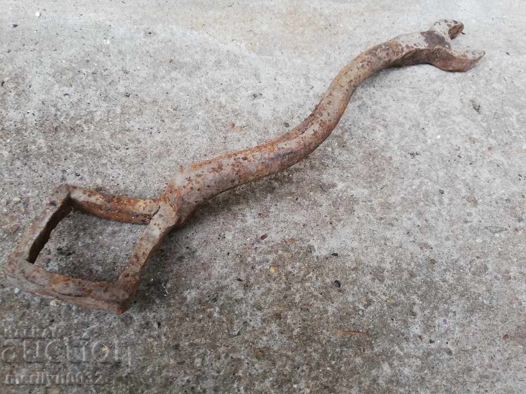 Old forged key wagon forged iron tool