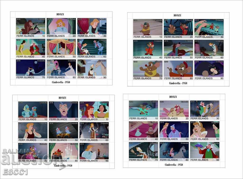 Καθαρό μπλοκ Disney Cinderella 2018 αγροκτήματα