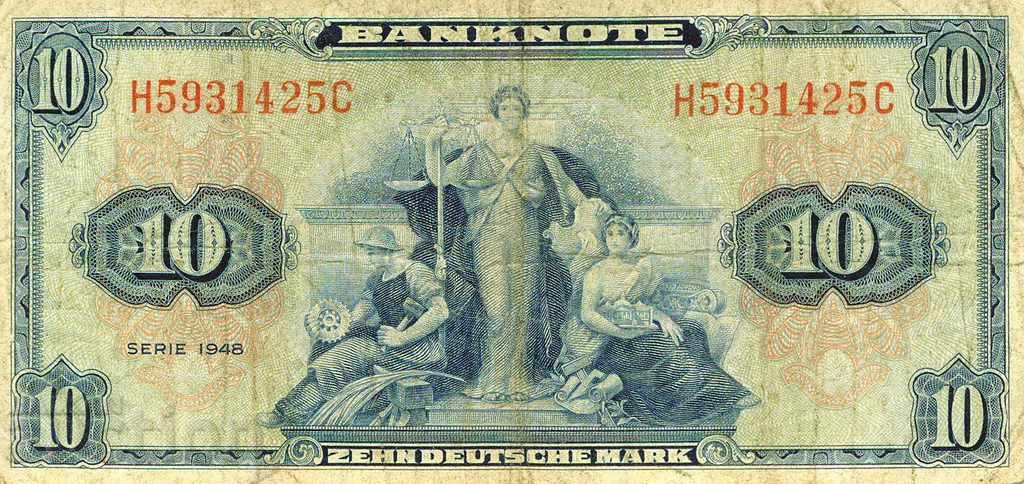 10 марки Германия 1948