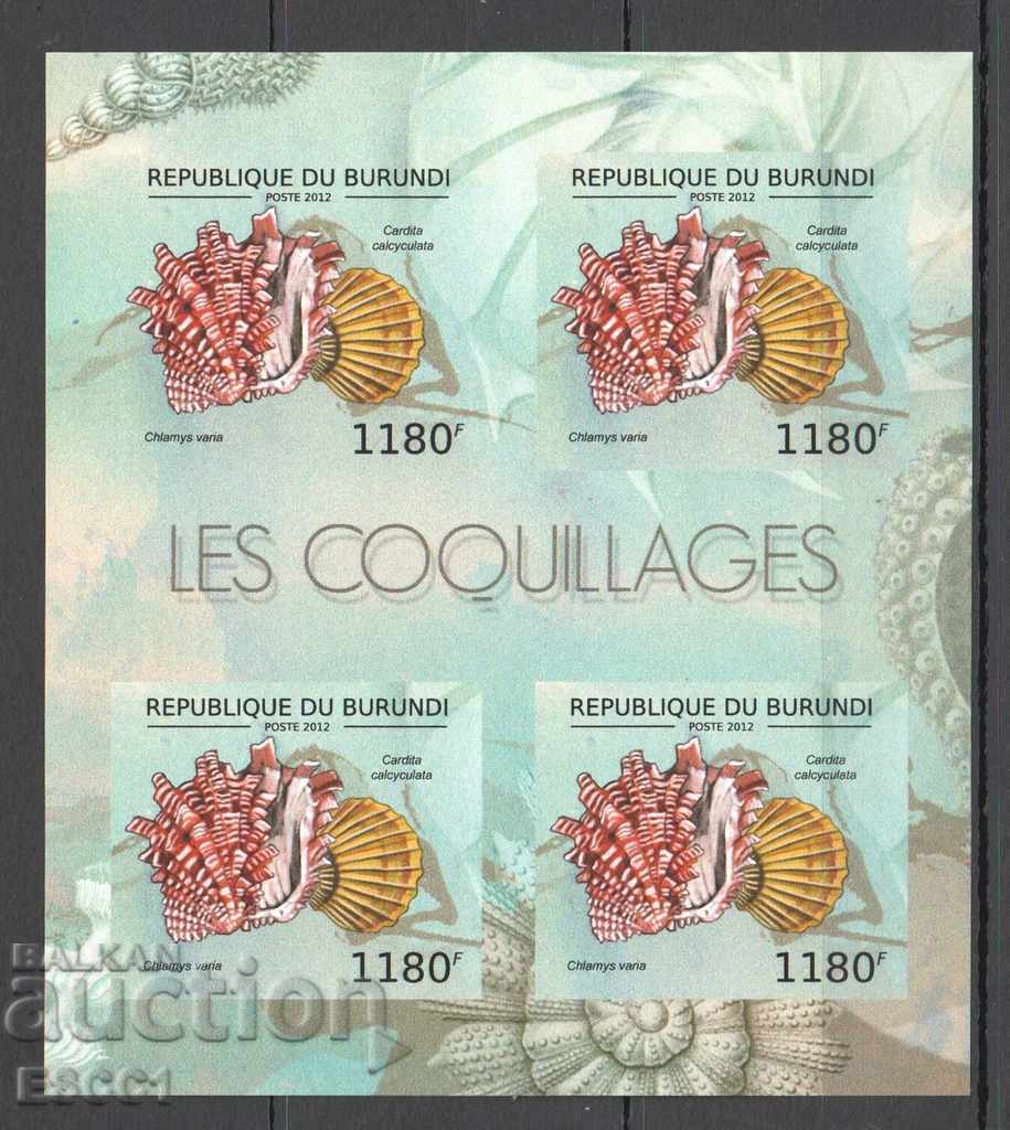 Pure Blocks Unperforated Fauna Shells 2012 from Burundi - 5 Pure Blocks Unperforated Fauna Shells 2012 from Burundi - 5