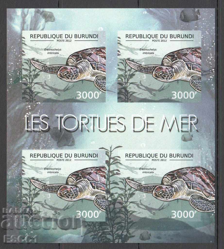 Clean blocks unperforated Fauna Turtles 2012 from Burundi with price 61.50 BGN | € 31.44 Clean blocks unperforated Fauna Turtles 2012 from Burundi with price 61.50 BGN | € 31.44