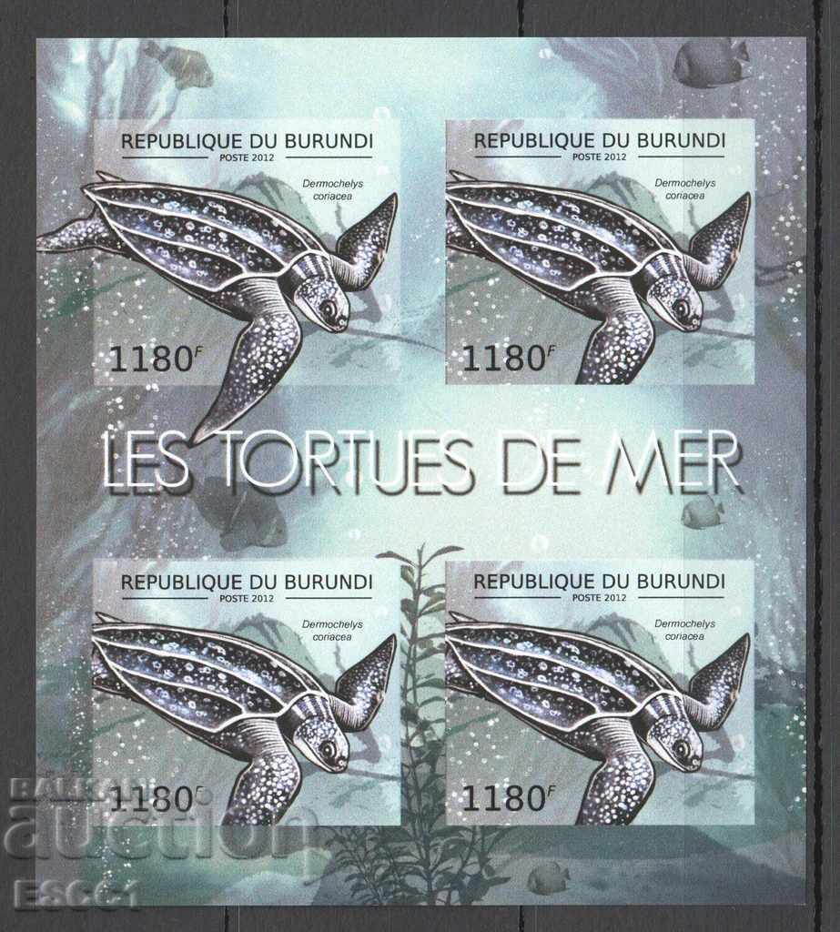 Delivery of Clean blocks unperforated Fauna Turtles 2012 from Burundi Delivery of Clean blocks unperforated Fauna Turtles 2012 from Burundi