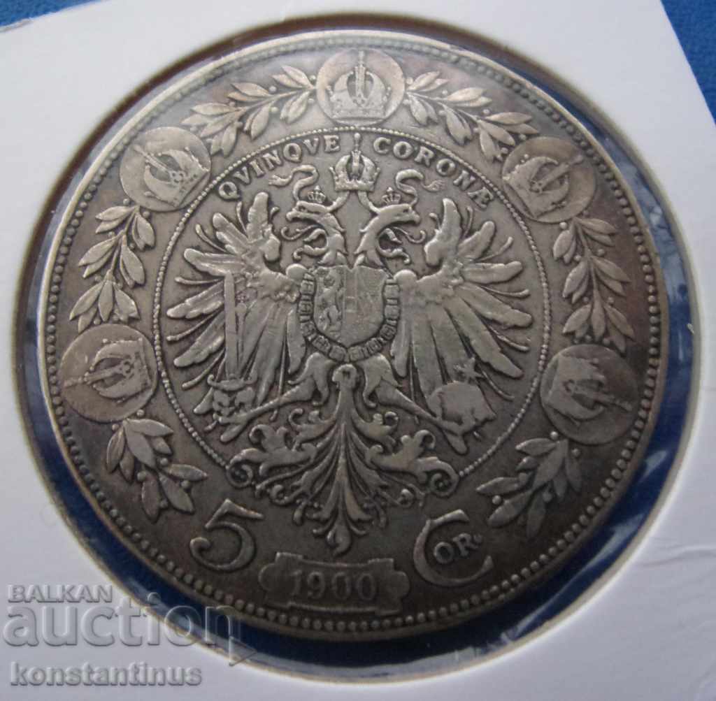 Austro-Hungaria 5 Kroni 1900