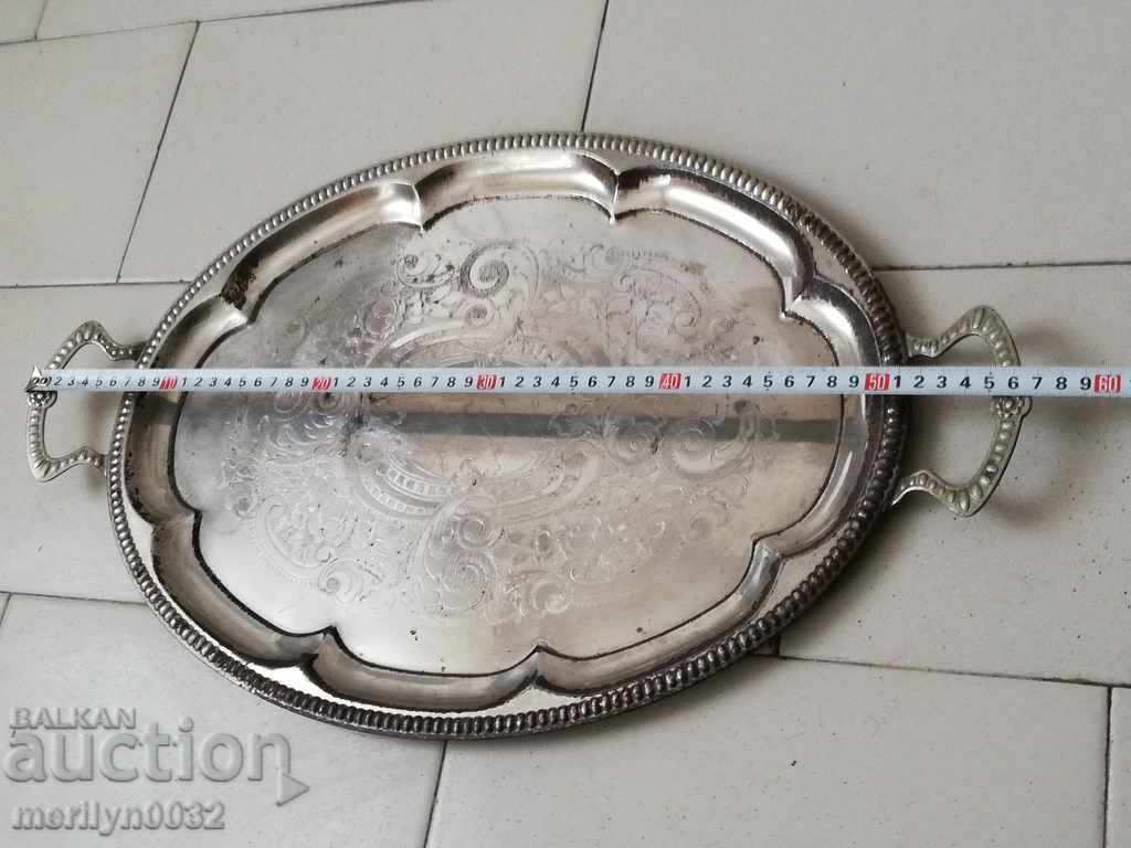 Auction Old metal tray, tray, plateau Auction Old metal tray, tray, plateau