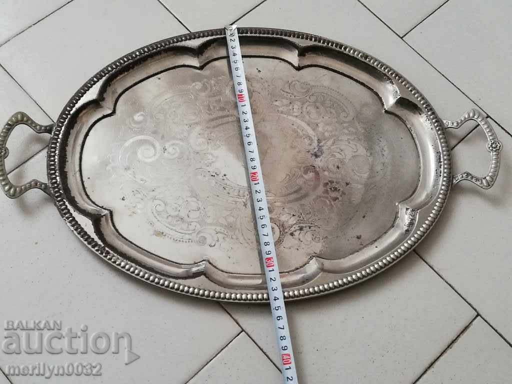 Delivery of Old metal tray, tray, plateau Delivery of Old metal tray, tray, plateau