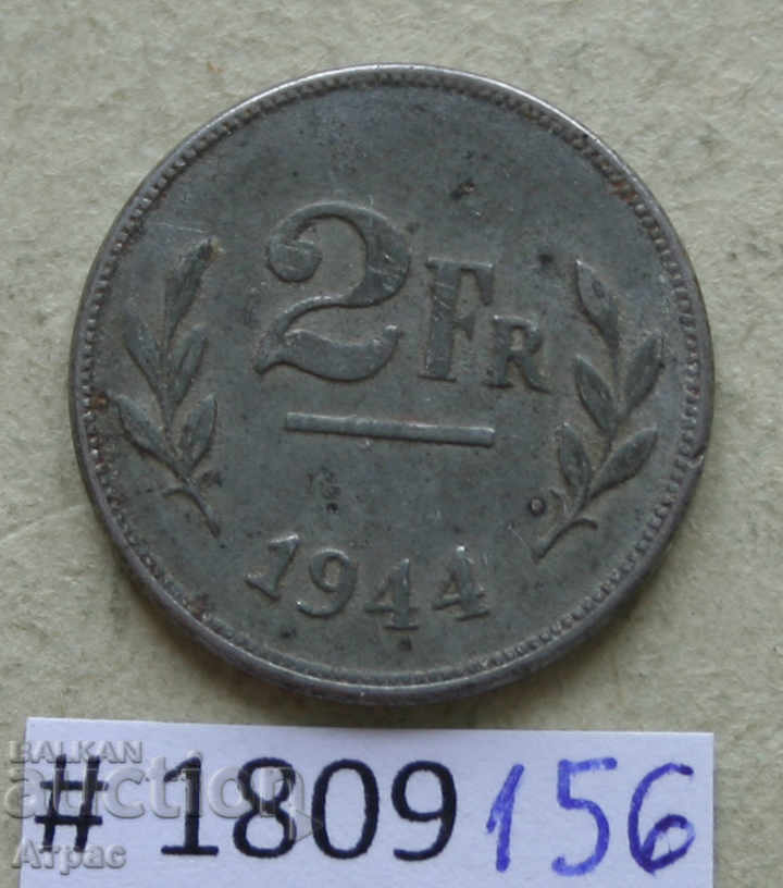 2 francs 1944 Belgium