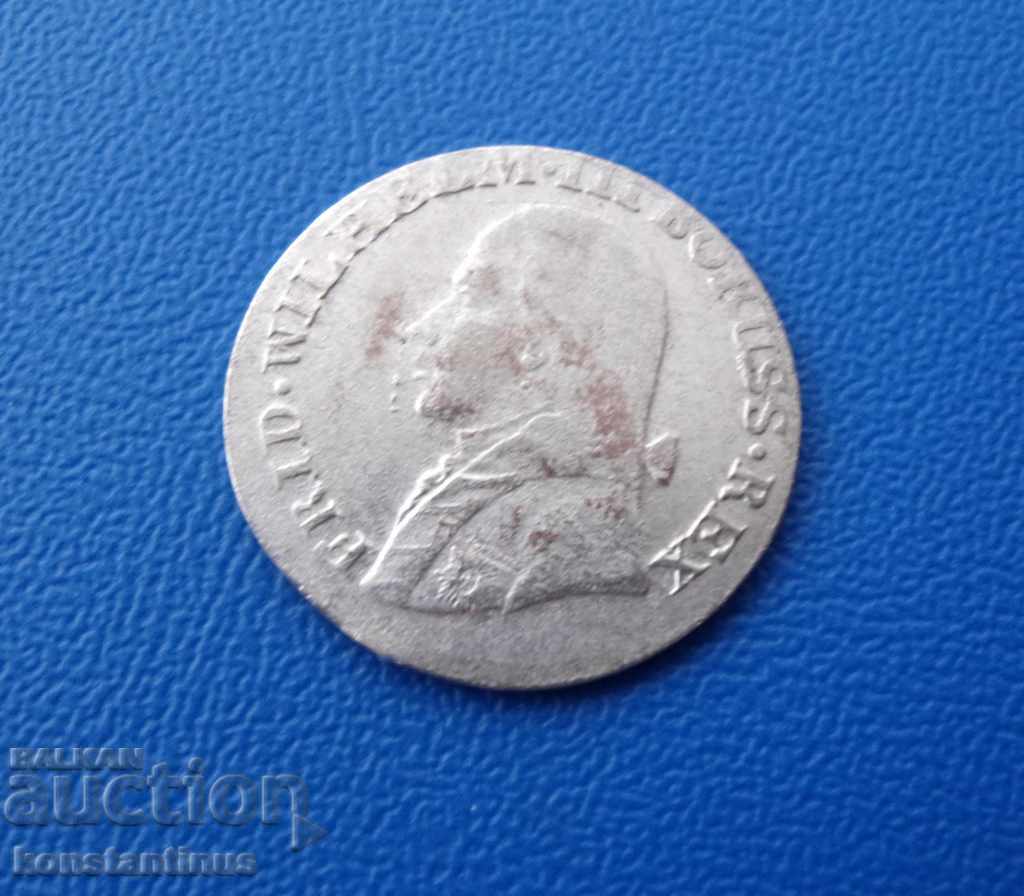 Germania Brandenburg 3 Gros 1805 monede rare de argint cu preț € 16.87 | 32.99 BGN