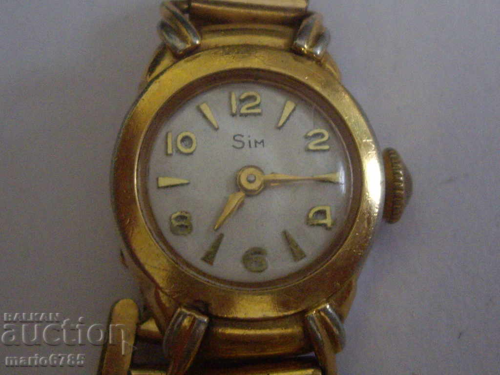 Стар ръчен дамски часовник''Sim''