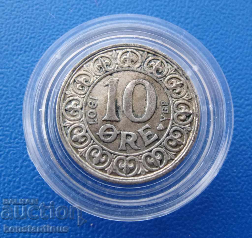 Danemarca 10 Оре 1907 UNC cu preț € 9.20 | 17.99 BGN