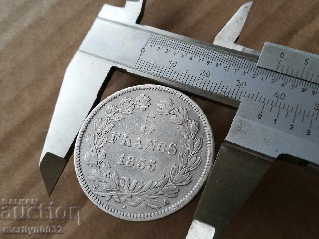 Auction  5 Francs Silver Coin