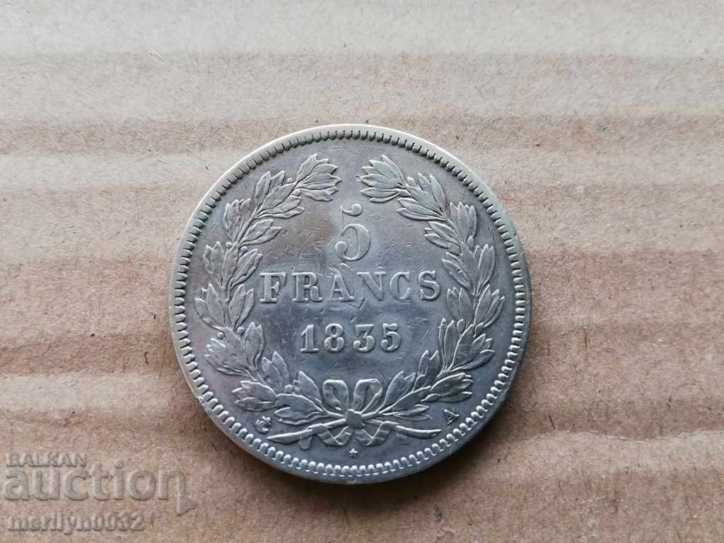 Νόμισμα 5 φράγκων ασήμι Νόμισμα 5 φράγκων ασήμι
