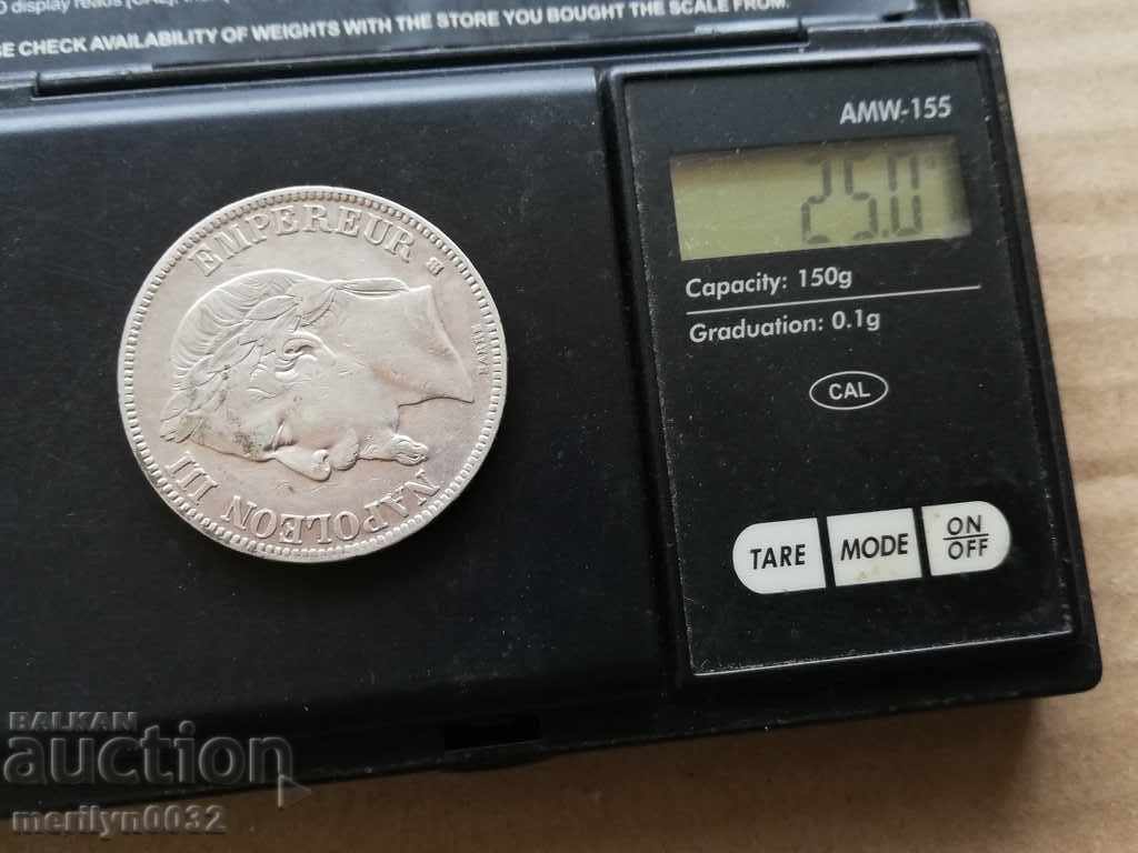 Coin 5 francs of silver - 5 Coin 5 francs of silver - 5