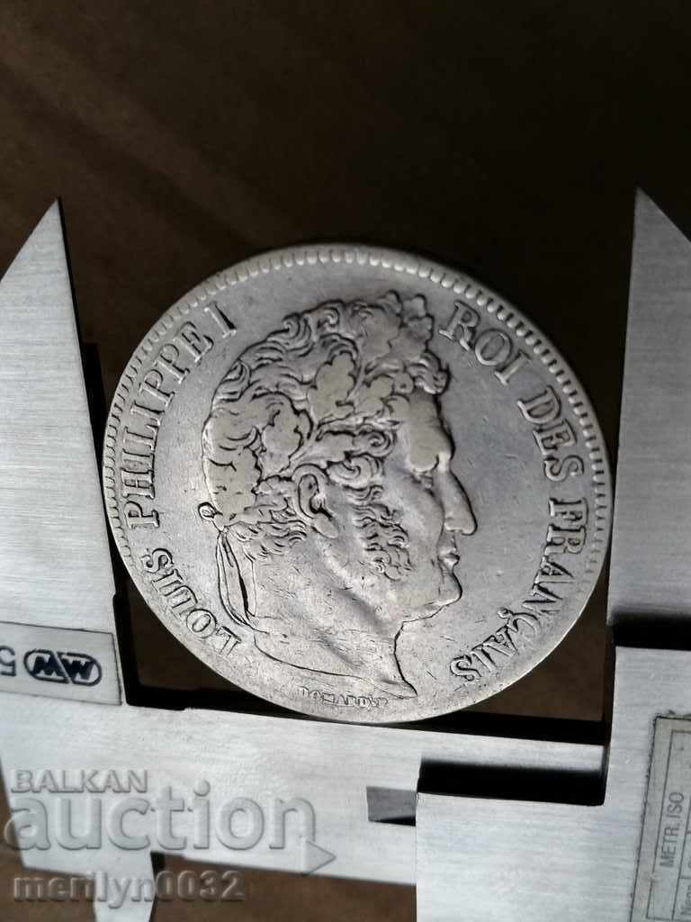 Παράδοση Νόμισμα 5 φράγκων ασήμι